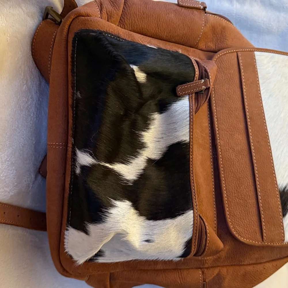 Cowhide backpack. EUC - Picture 2 of 7